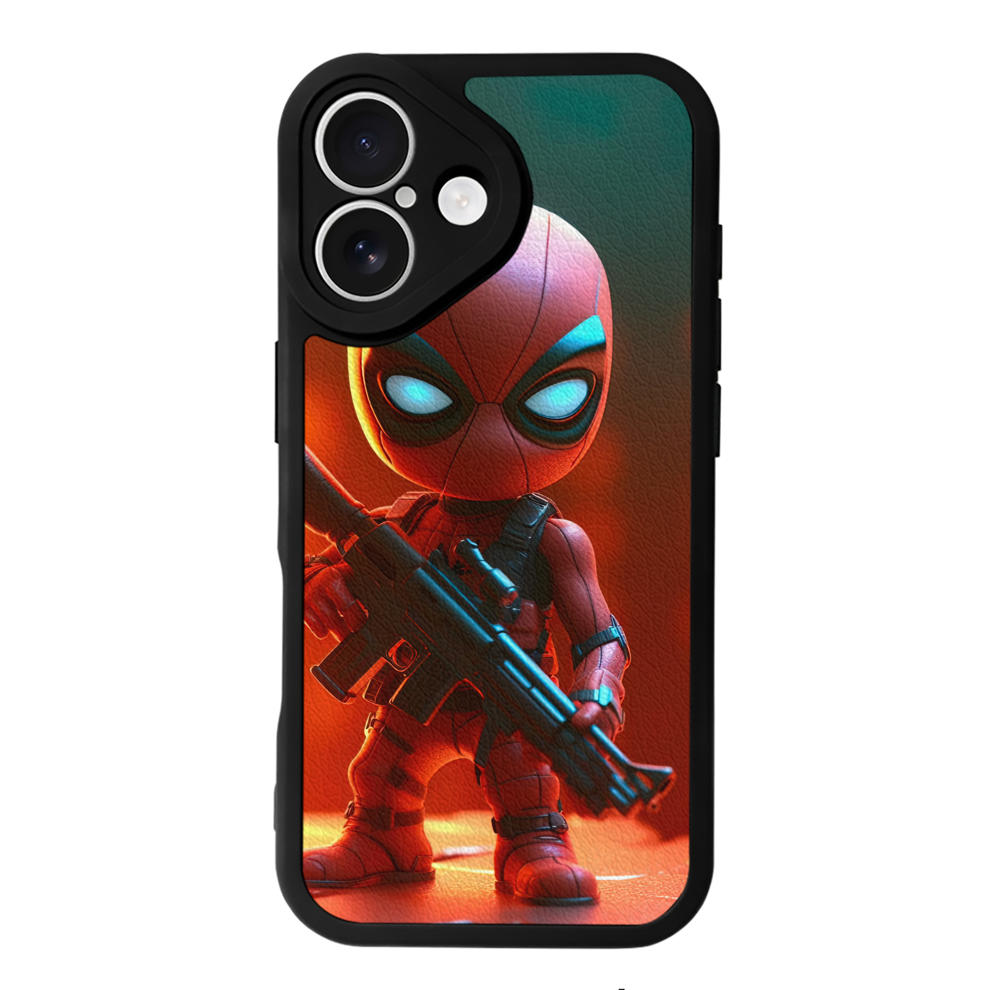 （画像用） Spider Man スパイダーマン 【iPhone 16シリーズ対応】シリコンスマホケース（レザー調） 材質：シリコン